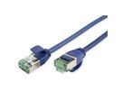 ROLINE RM Cordon DataCenter U/FTP Cat.6A (Classe EA), slim, bleu, 0,5 m