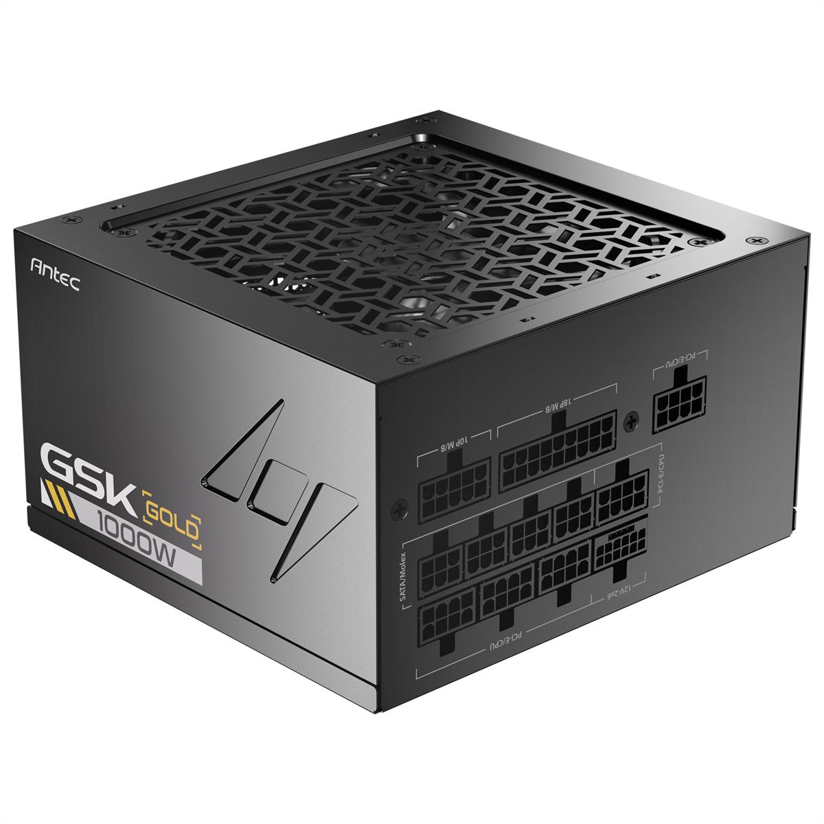 ANTEC GSK 1000 ATX3.1 Bloc d'alimentation 1000 W entièrement modulaire, certifié 80 PLUS Gold , noir