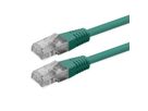 ROLINE Cordon Cat.6 (Classe E), UTP, PoE, vert, 0,3 m