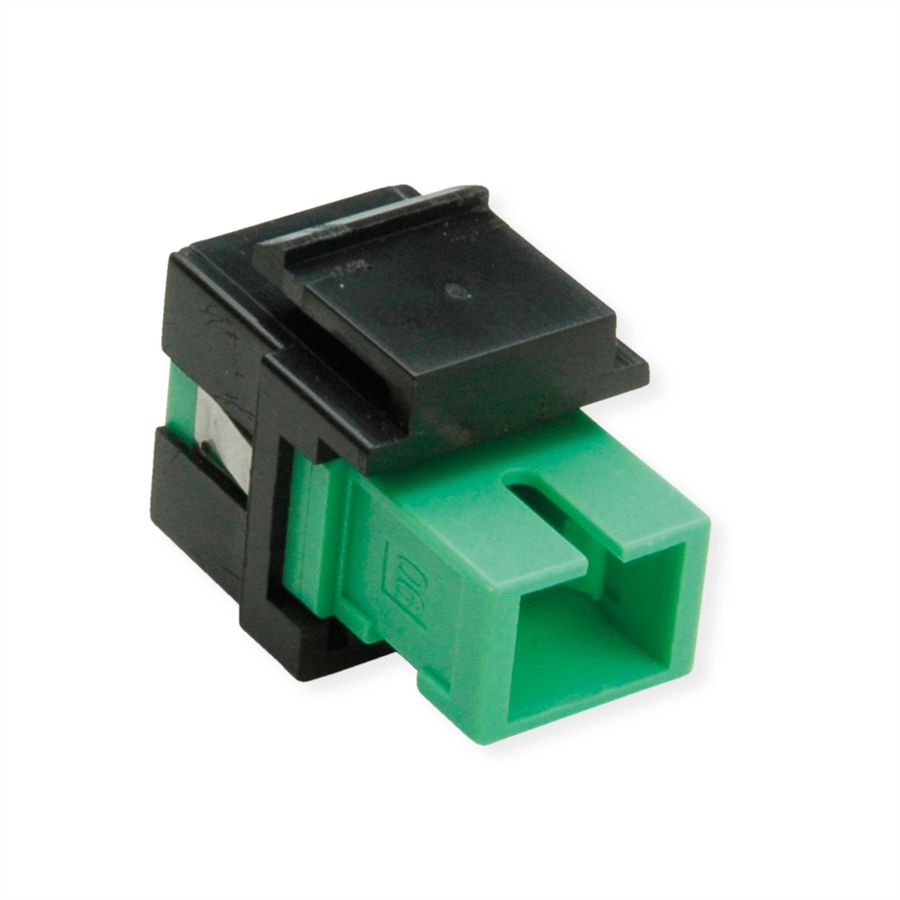 ROLINE Raccord optique SC/SC simplex monomode, Keystone, OS2, APC