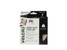 VELCRO® Bande 50mmx2.5m blanc, crochets&velours autocollants extra fort