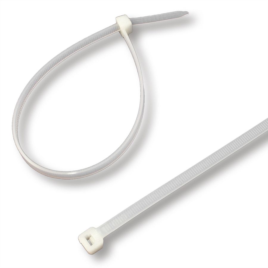 VALUE Bande de fixation, 25cm, 4,8mm, coudée, 100 pièces