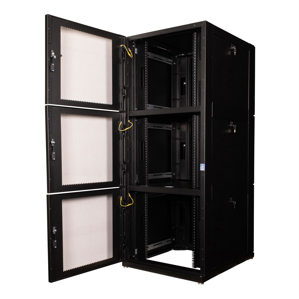 ROLINE Armoire de colocation 42U 800x1000mm, 3 compartiments, noir