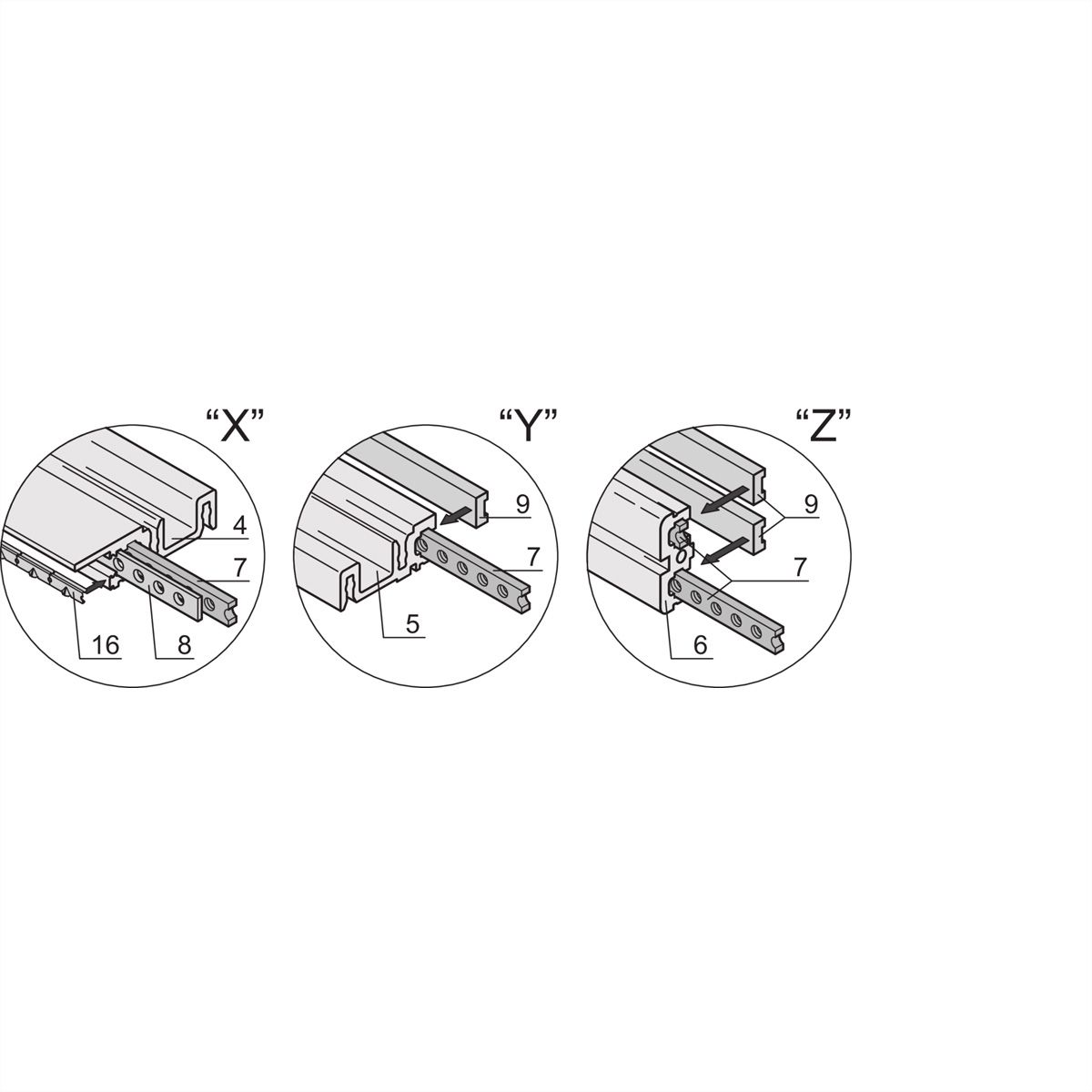 SCHROFF RatiopacPRO AIR Boîtier de montage en rack 19", blindage rétrofitable avec poignées, 3/4 U, 84 CV, 375 mm