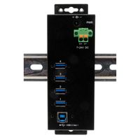 EXSYS EX-1505HMVS Hub métallique USB 3.2 Gen 1 à 4 ports, avec alimentation 3,0 A sur 4 ports