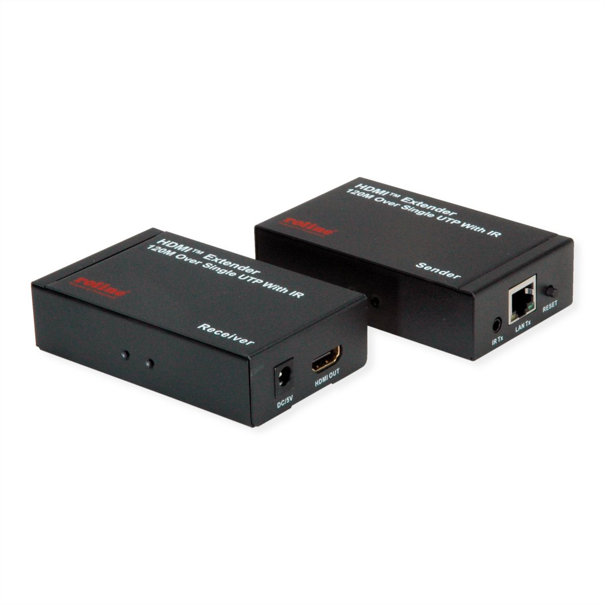 ROLINE Prolongateur HDMI via IP, 1080P, 120m, avec IR