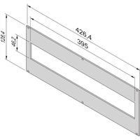 SCHROFF EuropacPRO Face avant pour support de module 19", 3 U, 84 CV, 2,5 mm, alu