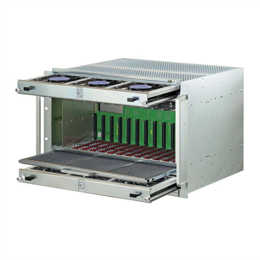 SCHROFF MTCA.4 Système pour 12 modules AMC doubles, topologie CMS, 7 U, 84 HP,