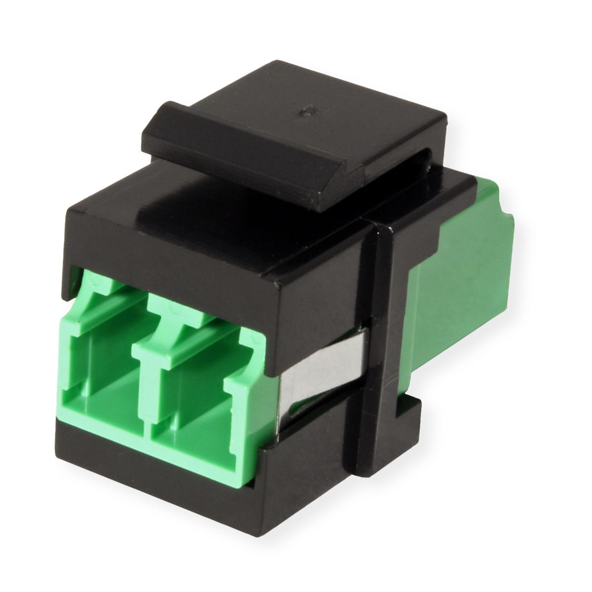 ROLINE Raccord optique LC/LC duplex monomode, Keystone, OS2, APC