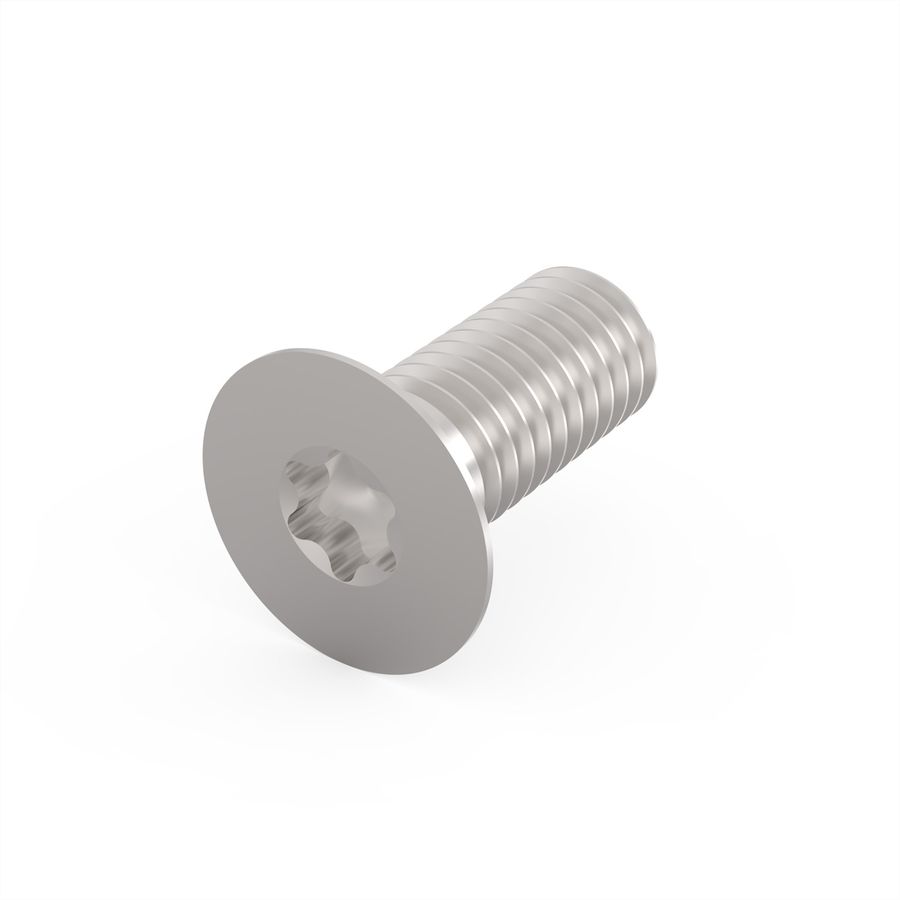 Vis à tête fraisée de SCHROFF, Torx M5x12 mm, acier, zingué, 100 pièces