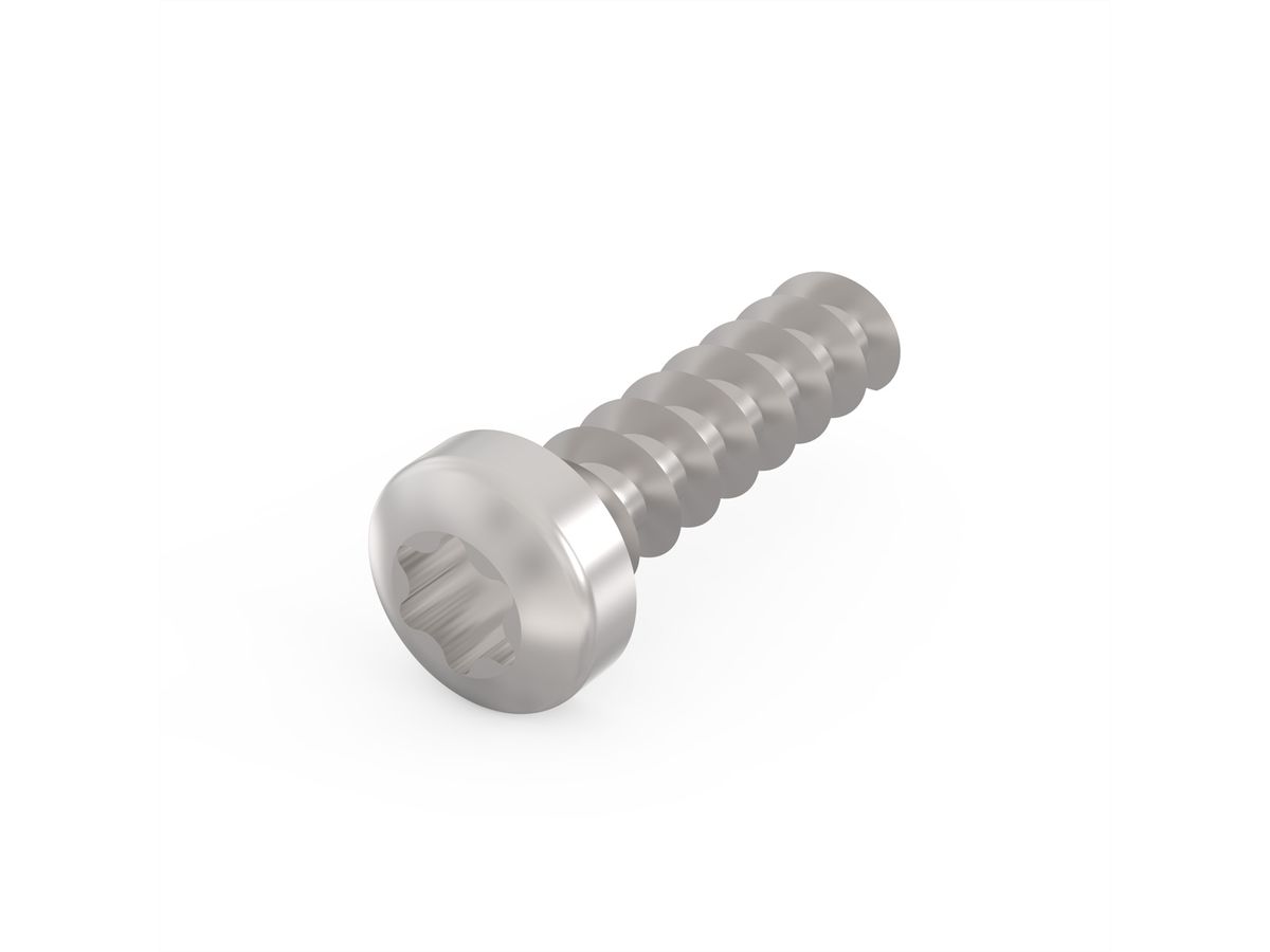 Vis à tête cylindrique de SCHROFF, Torx, Ø 2.5 mm, longueur 9.3 mm, déformation du fil, acier zingué