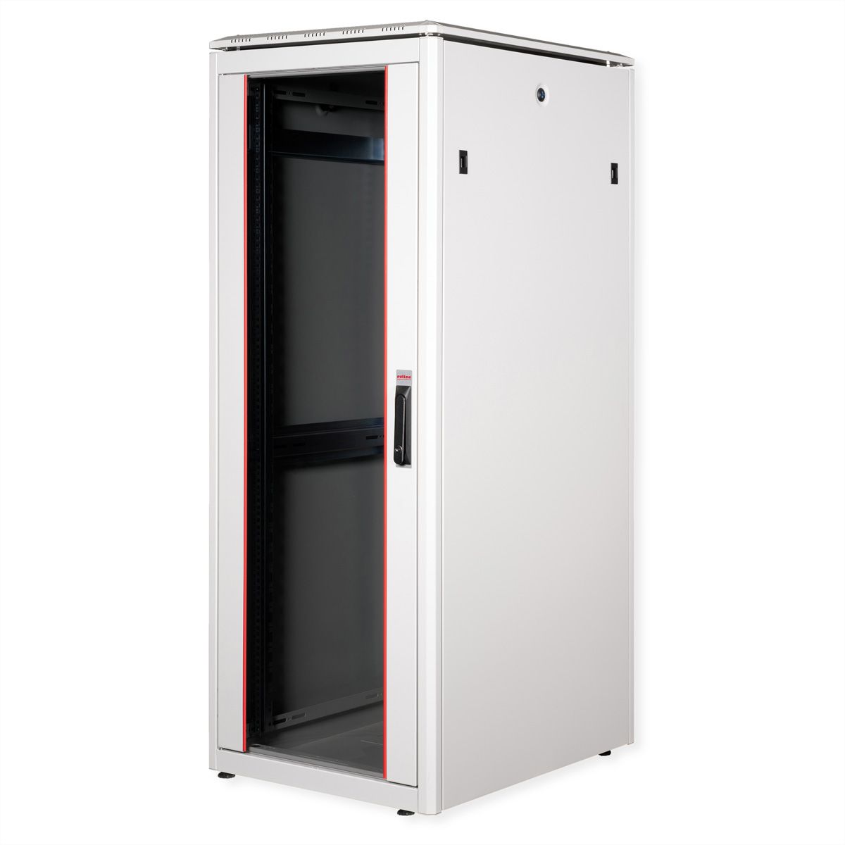ROLINE 19" Baie réseau Pro 32U, 600x800 LxP Porte verre gris