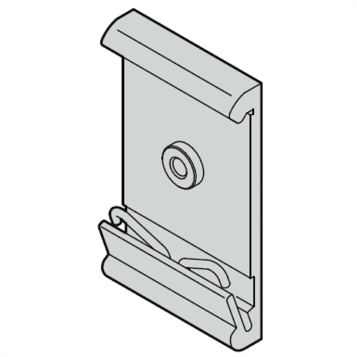 SCHROFF Interscale Adaptateur pour rail DIN, version courte