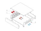 Support de ventilateur SCHROFF Interscale avec ventilateurs, 1 U, 399W, 310D, 5 ventilateurs (40 x 40 x 20)