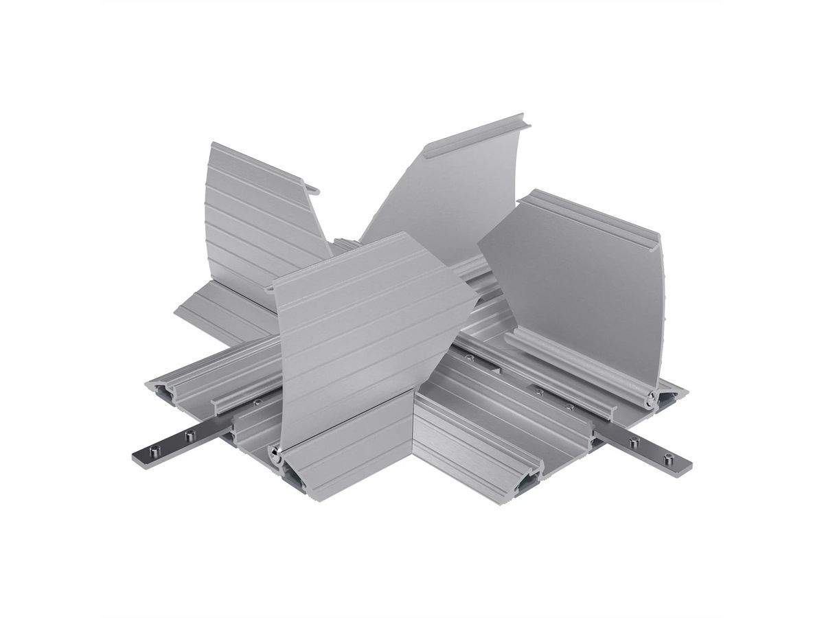 DATAFLEX Addit protège-câbles, connexion croisée 472, argent