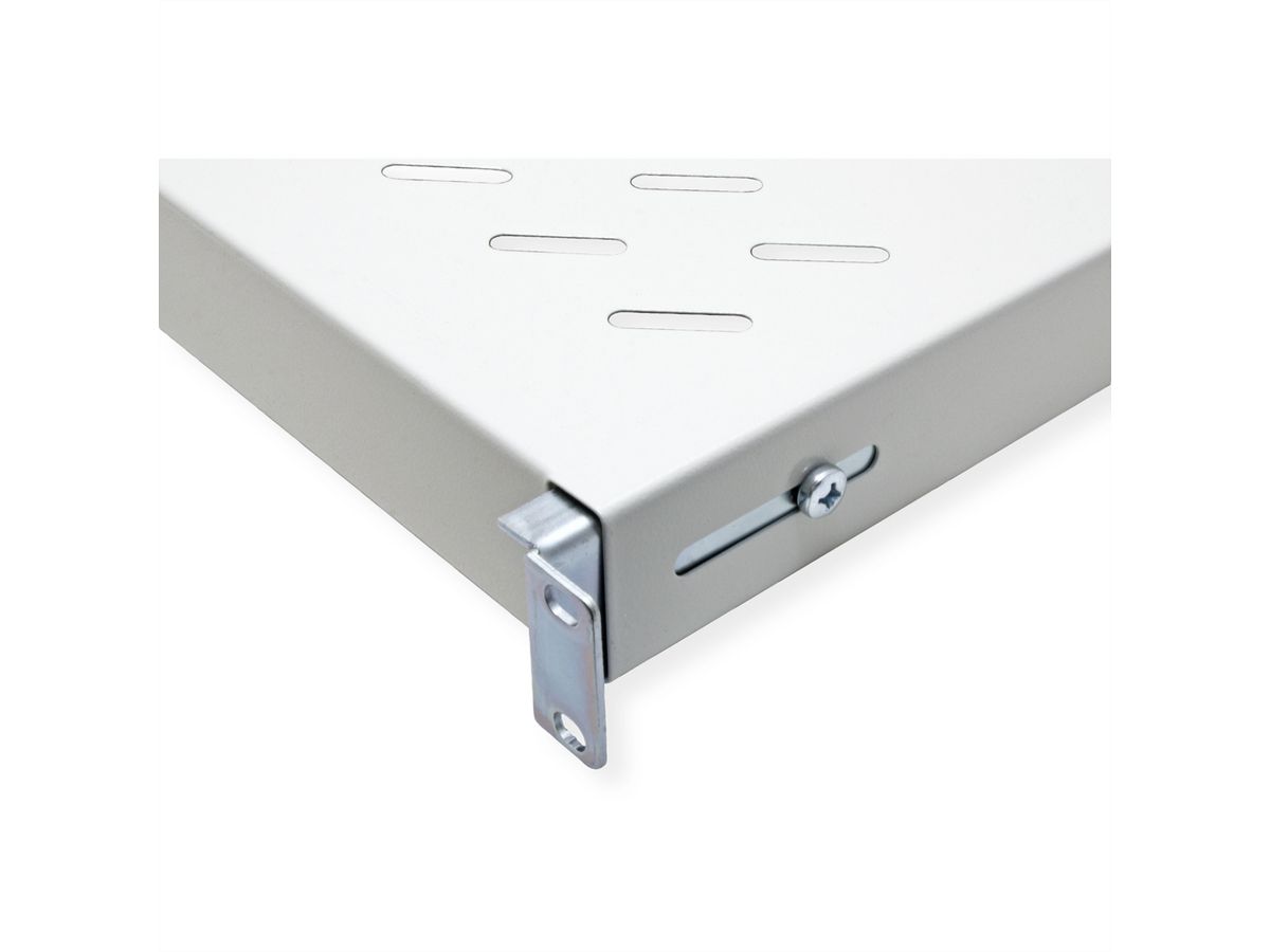 ROLINE 19" Etagère 1U, 500P 50 kg gris