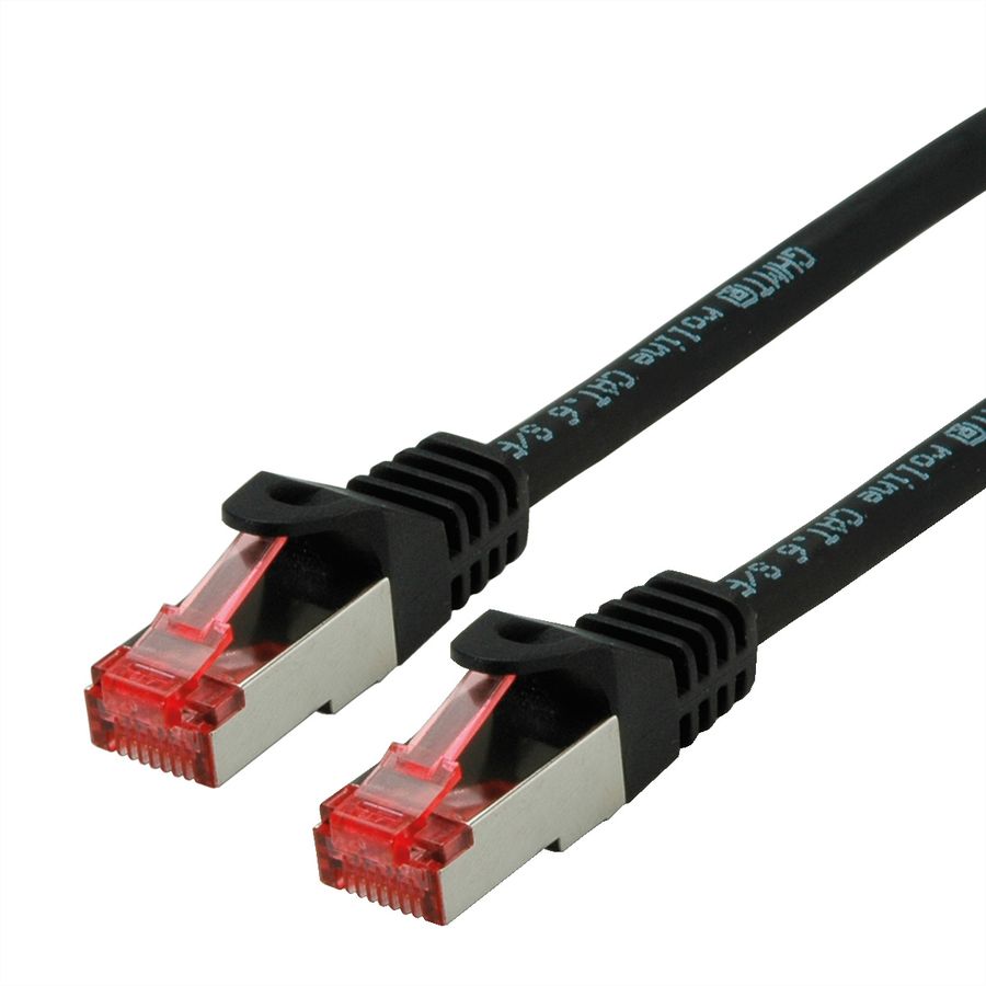 Cordon ROLINE S/FTP(PiMF) Cat.6, LSOH, Component Level, noir, 2 m