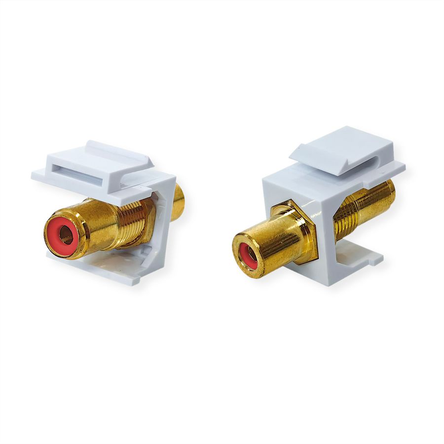 VALUE Coupleur Keystone RCA, plastique, rouge