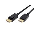 ROLINE GREEN Câble DisplayPort v2.0, 10K@60Hz, 54Gbit/s, UHBR13.5, DP M-M, noir, 1 m