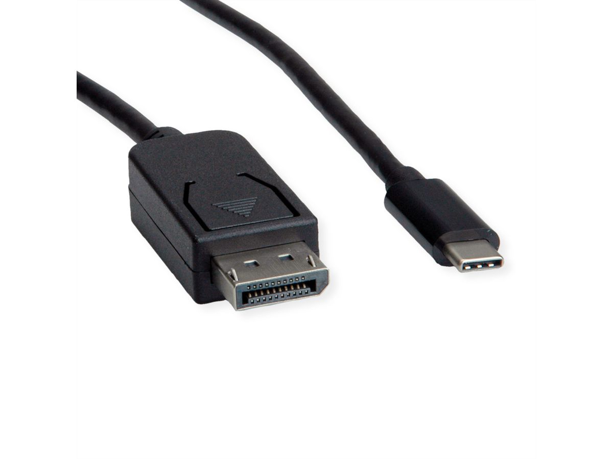 ROLINE Câble adaptateur type C - DisplayPort, v1.4, M/M, 1 m