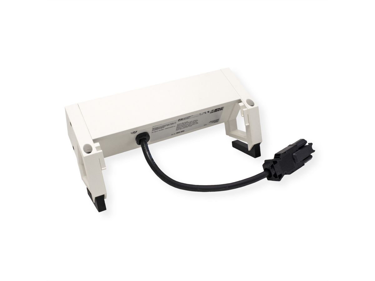 BACHMANN DESK2 2xUTE 1xUSB A/C 22W 0,2m GST18 RAL9010