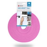 VELCRO® One Wrap® Bande 10 mm, rose, 25 m