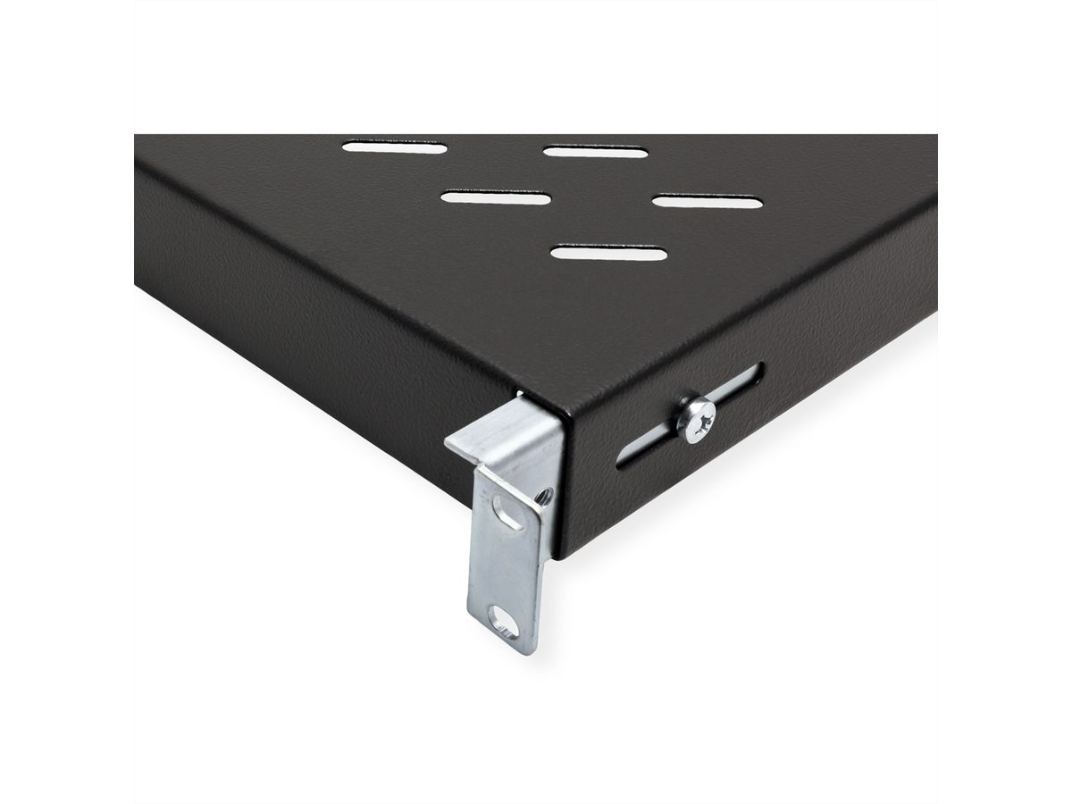 ROLINE 19" Etagère 1U, 500P 50 kg noir