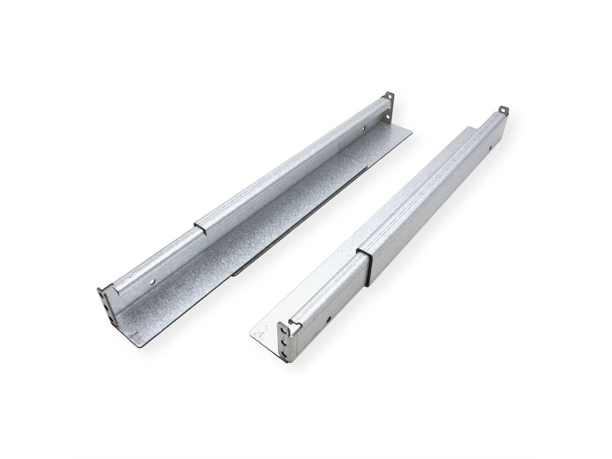 ROLINE Set de glissières à profondeur variable, 350 à 600mm avec le matériel de montage