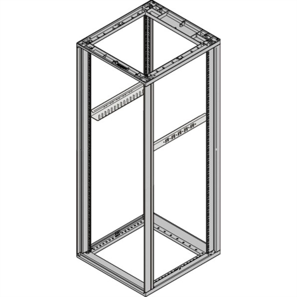 SCHROFF Novastar Rail coulissant, 25 kg, 600D, 1 paire