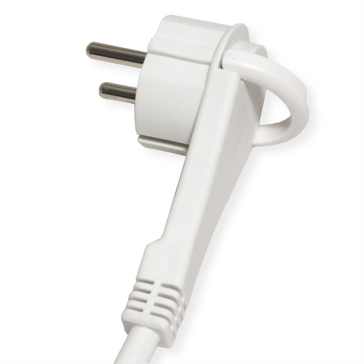 ROLINE Prise multiple, 4 ports avec interrupteur, rond, Version UTE, Fast Charger, 1x USB A+C, bleu, 1,5 m