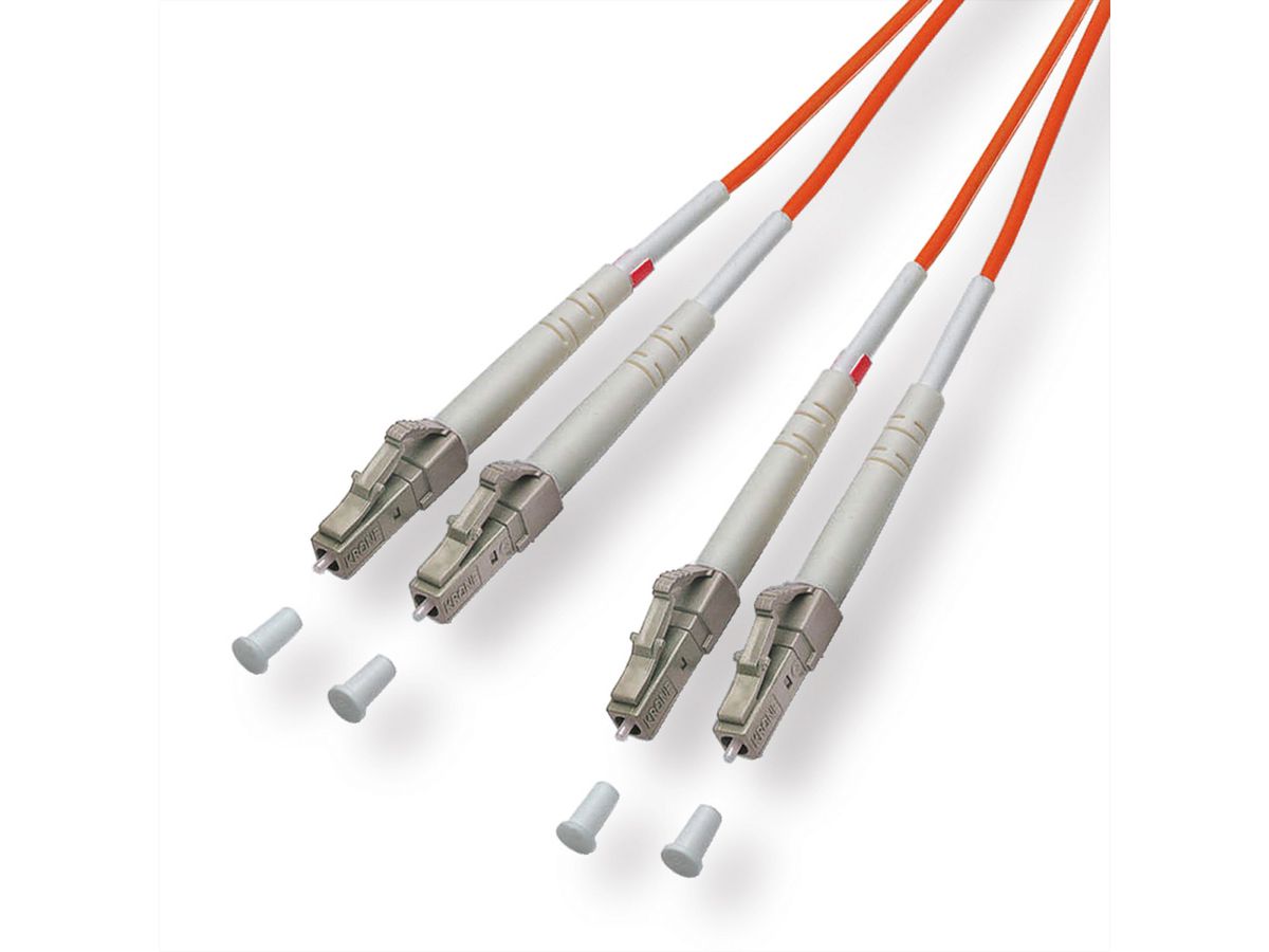 Câble de raccordement fibre optique SC/ST Duplex 10m Orange, 50