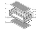 SCHROFF EuropacPRO 19" Kit sous-rack pour carte-mère, blindé, 3 U, 475 mm