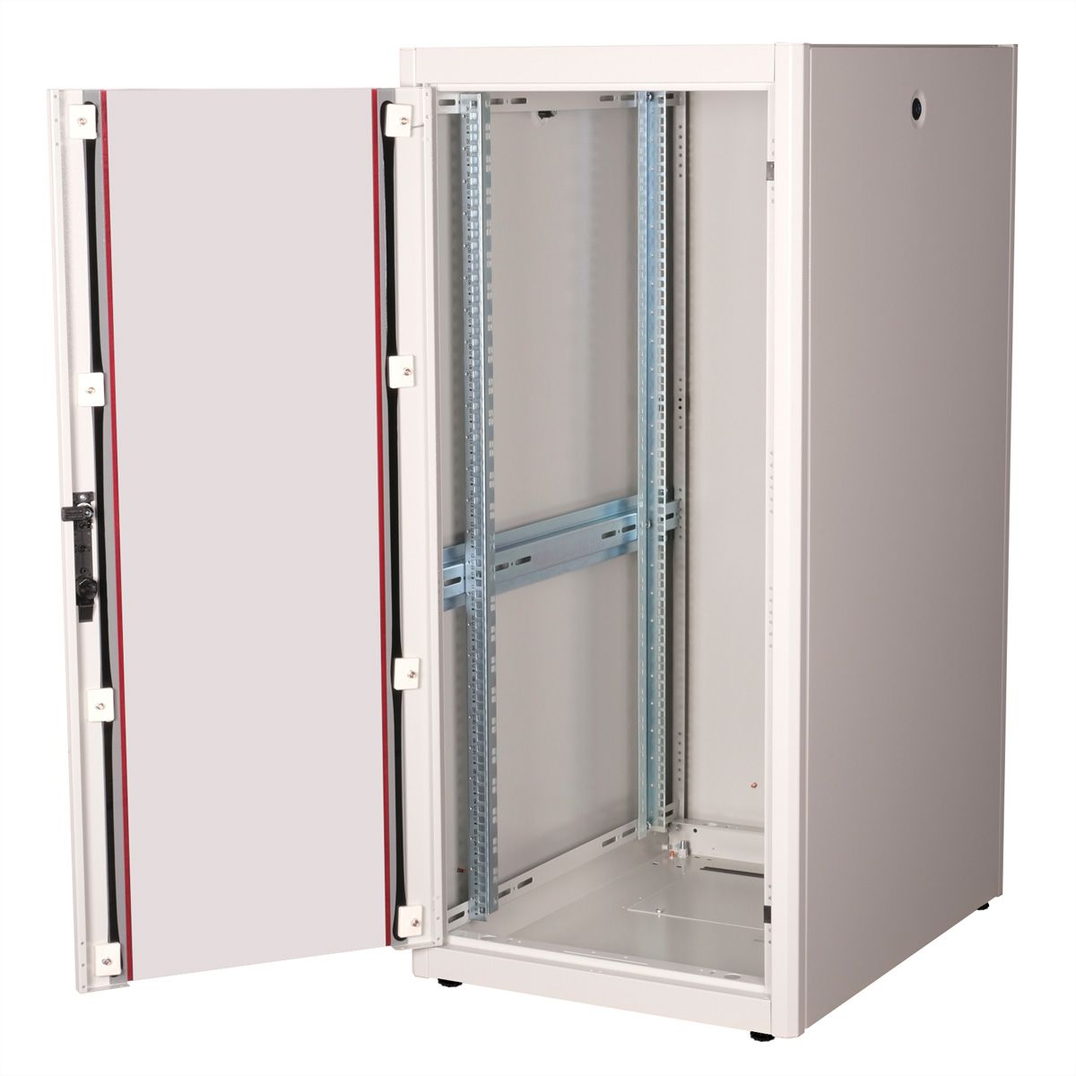 ROLINE 19" Baie réseau Basic 26U, 600x800 LxP Porte verre gris