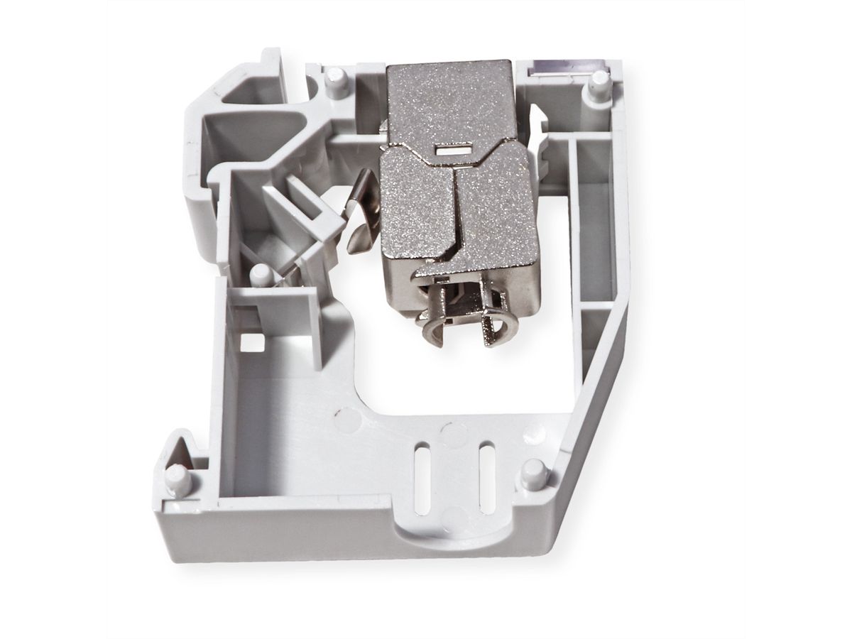 ROLINE Adaptateur de rail DIN pour module Keystone SLIM, non équipé, 180°