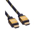 ROLINE GOLD Câble HDMI High Speed avec Ethernet, M-M, Retail Blister, 5 m