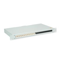 TELEGÄRTNER BASIS eco Panneau fibre optique, 12x LC Duplex, beige, OM2