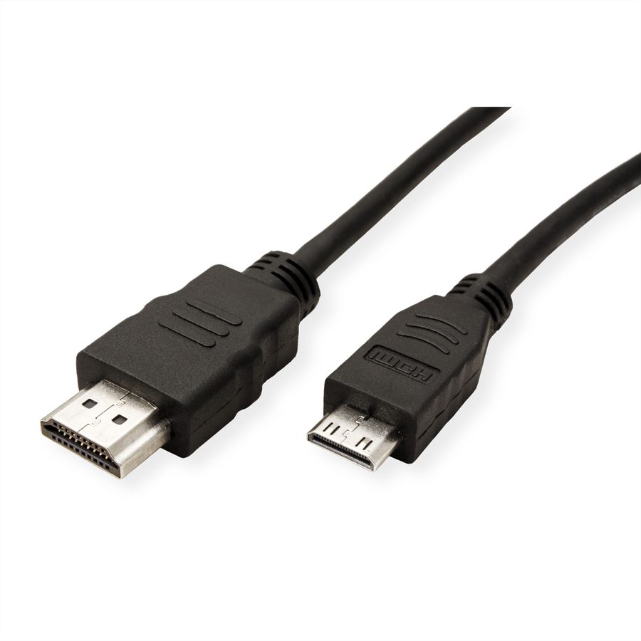 ROLINE GREEN Câble HDMI High Speed avec Ethernet, HDMI M - Mini HDMI M, 2 m