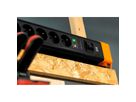 BACHMANN CONNECTUS 6xUTE , 1xinterrupteur 2,0m CEE7/7 noir