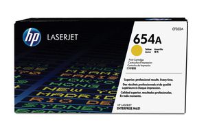 HP 654A toner jaune authentique LaserJet