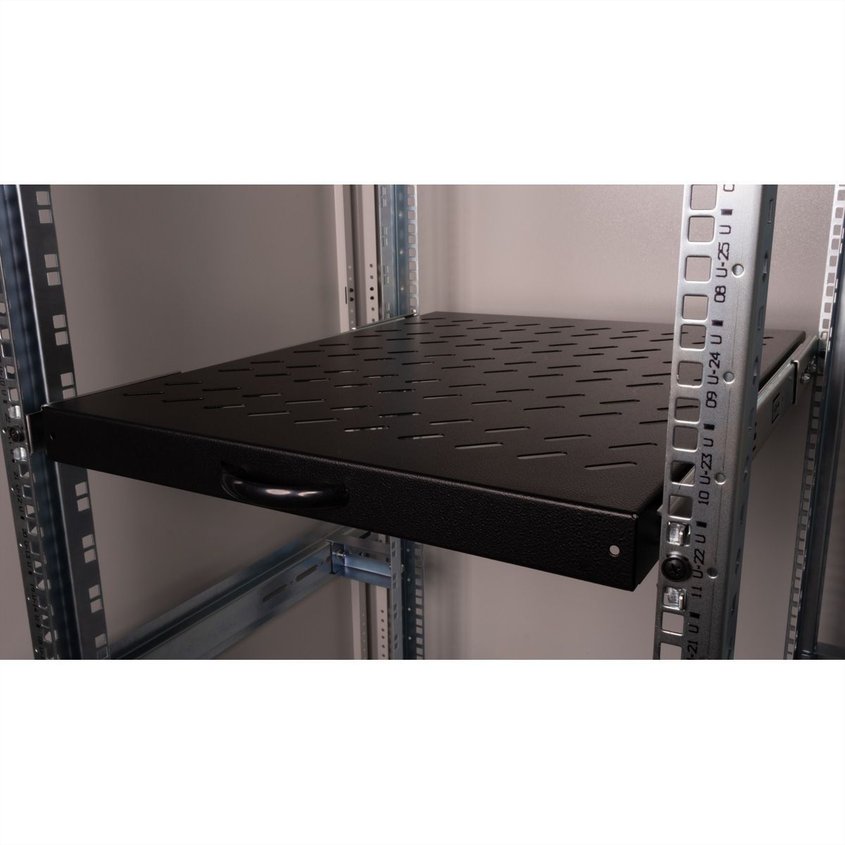 ROLINE 19" Etagère 1U, extractible 550P 25 kg noir