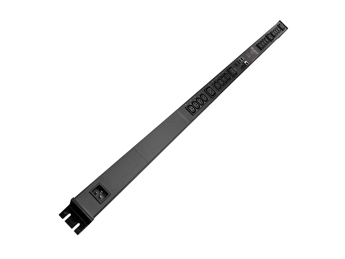 GUDE EPC 87-1210-18 PDU commutée et mesurée, 20 ports, verticale, noir, 135 cm