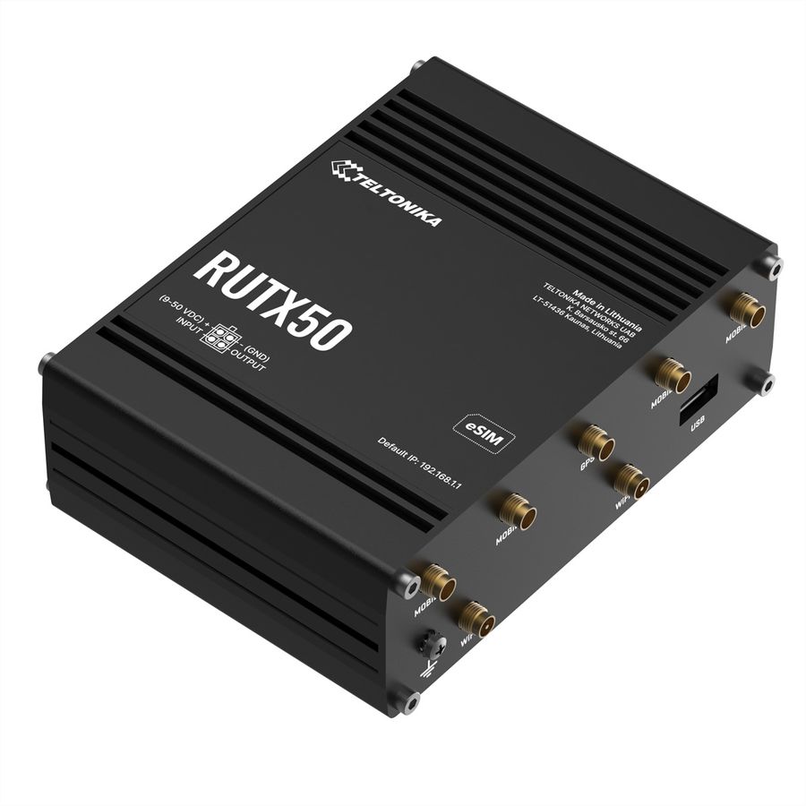 TELTONIKA RUTX50 5G/4G/LTE Routeur industriel eSIM Version