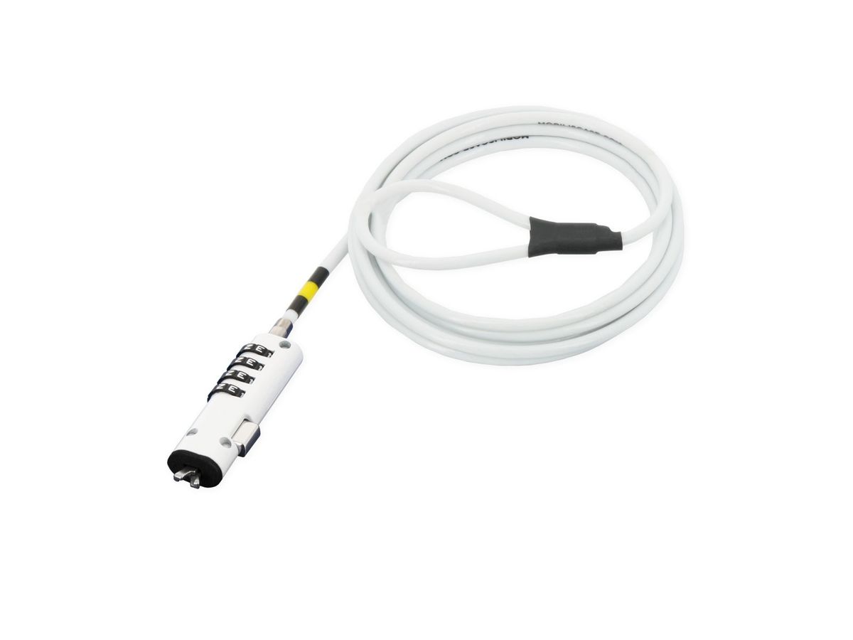 Mobilis 001332 câble antivol Blanc 1,8 m