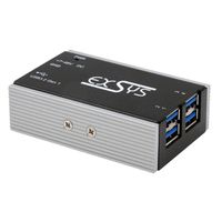 EXSYS EX-1181HMS-WT Petit hub métallique USB 3.2 Gen 1 à 4 ports