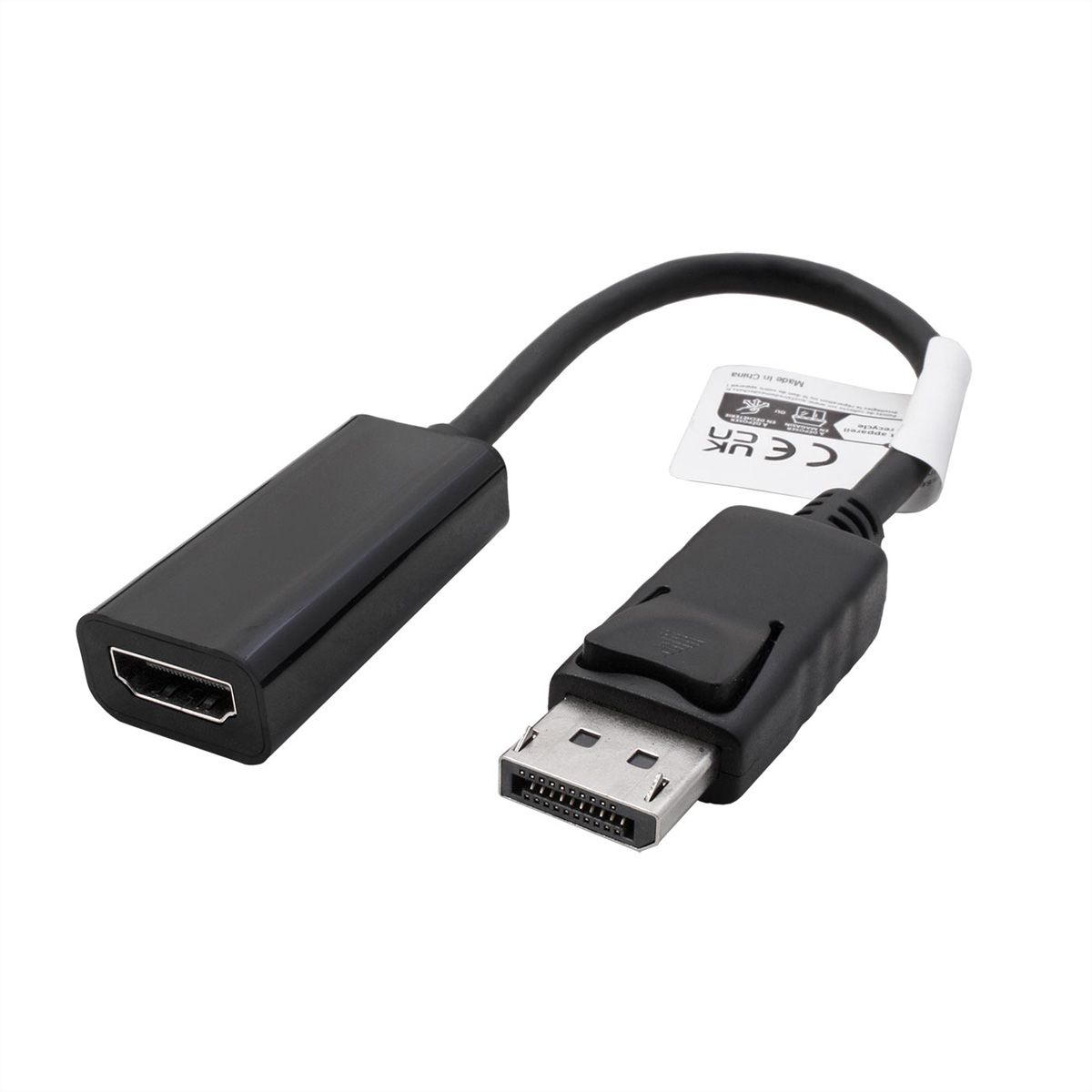 ROLINE Adaptateur DisplayPort - HDMI, 8K, DP M-HDMI F, actif