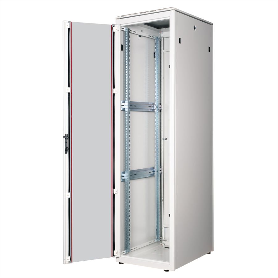 ROLINE 19" Baie réseau Pro 47U, 600x800 LxP Porte verre gris