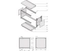 SCHROFF RatiopacPRO AIR Coffret de bureau, blindage rétrofitable, garniture avant, 4/5 U, 63 HP, 375 mm