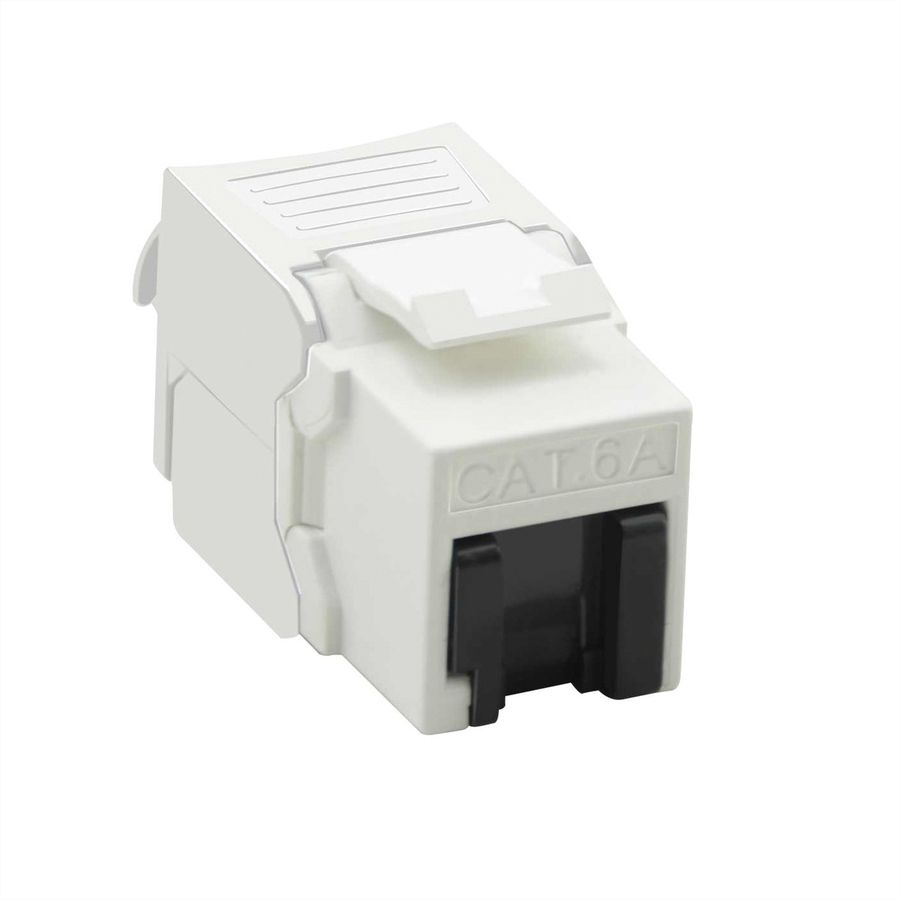 VALUE Keystone Cat.6A (Classe EA), RJ-45, non-blindé, sans outil, blanc