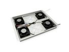 ROLINE 19" Unité de ventilation de toit, 4 ventilateurs, Thermostat pour baie serveur, grise