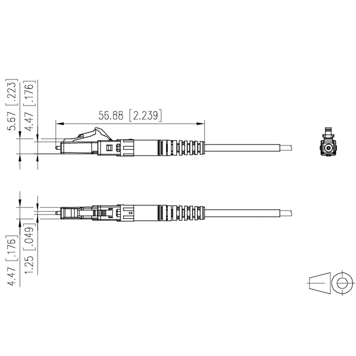 METZ CONNECT OpDAT FAST™Hybrid Kit de connecteur LC APC OS2, 10 pièces